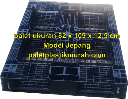 palet plastik bekas murah ukuran 82 x 109 x 12,5 cm