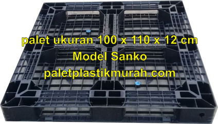 palet plastik bekas murah ukuran 100 x 110 x 12 cm