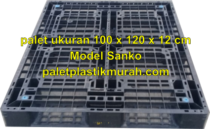 palet plastik bekas murah ukuran 100 x 120 x 12 cm